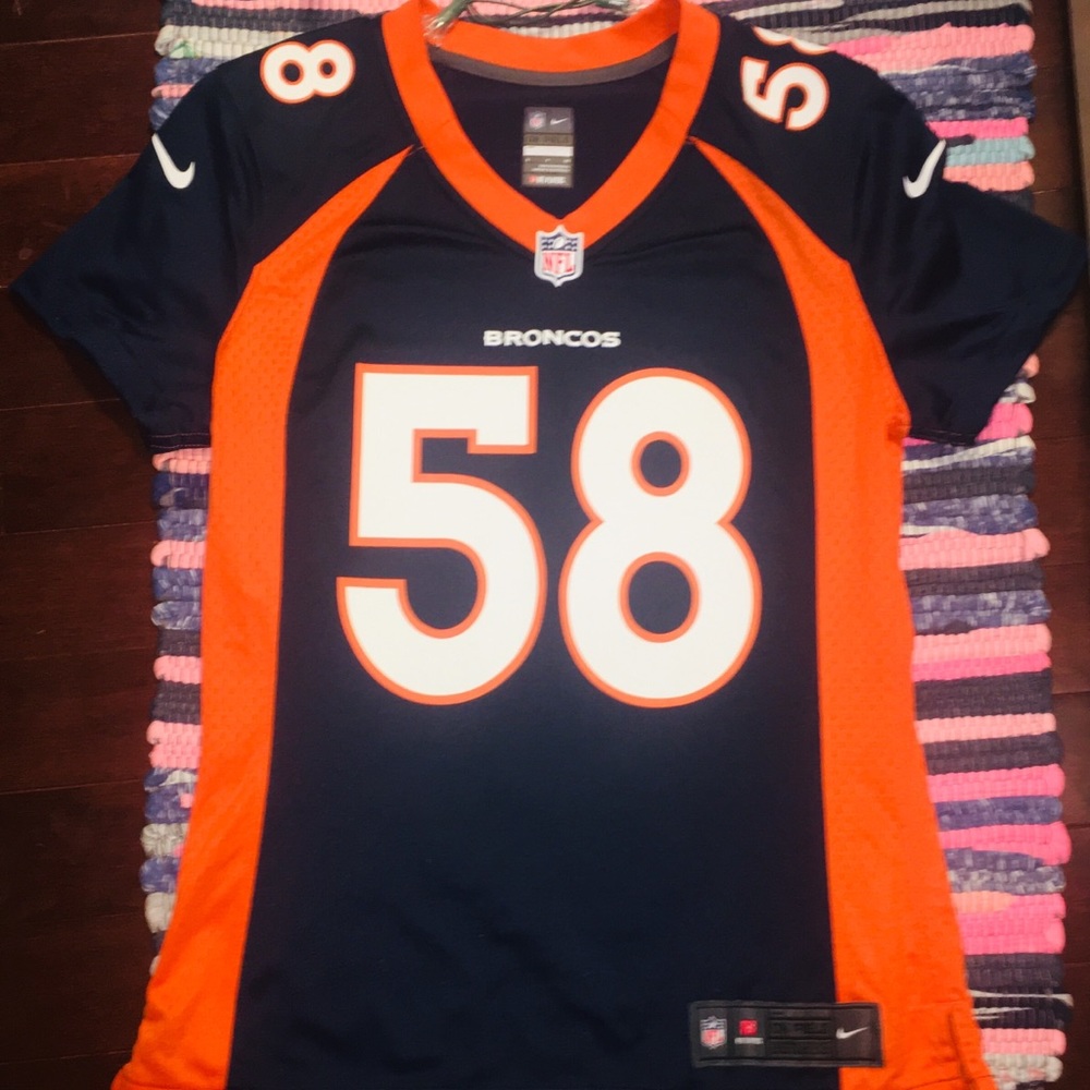NWOT Bronco NIKE Jersey size small Miller 58